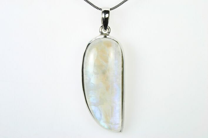 Adularescent Moonstone Pendant (Necklace) - Sterling Silver #321641